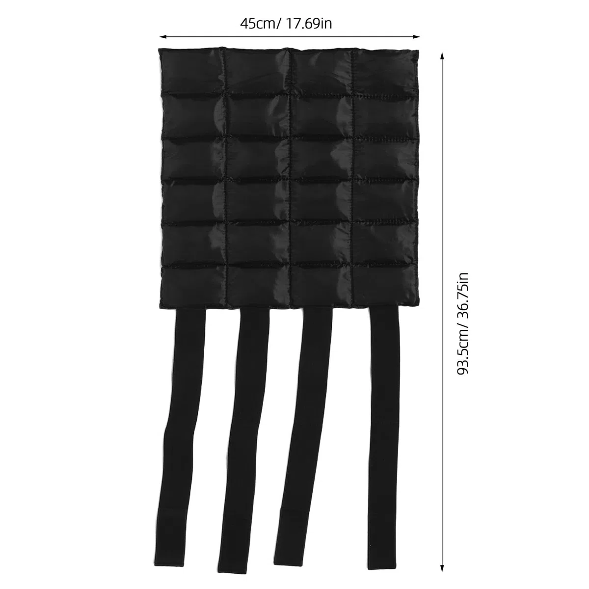 Botas Refrigerantes para Caballos con Gel Refrescante, Nylon Negro