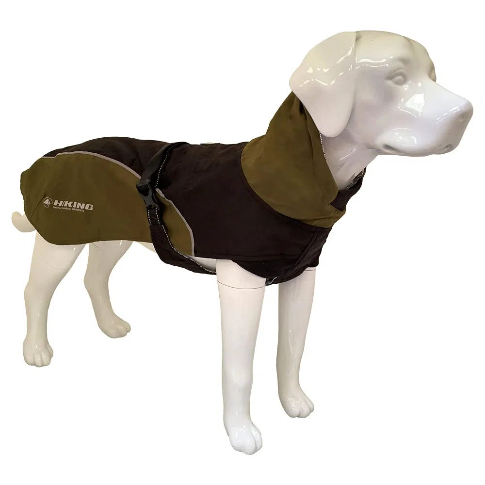 Croci Hiking - Abrigo Impermeable para Perros, Forro termorregulador, Nanga Black, Talla 45 cm - 260 g