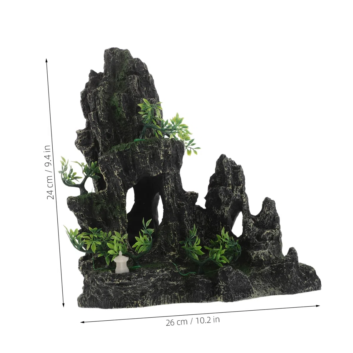 Decoración para Peceras con Piedra Artificial Simulada Cueva Refugio para Camarones Roca Resinada Resistente y Fácil de Limpiar para Acuario Natural y Saludable