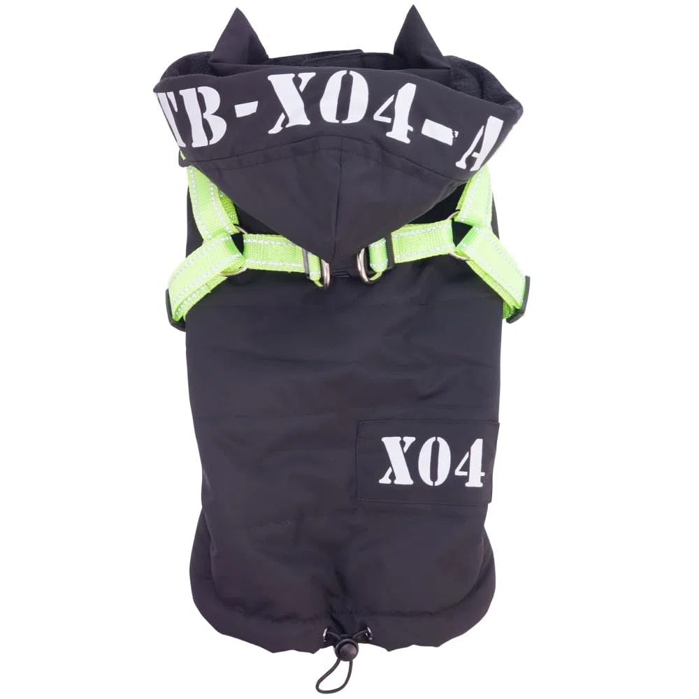 Nobby Abrigo para Perros XO4 2 en 1, Negro, 36 cm
