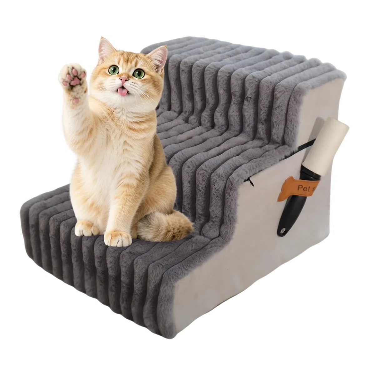 Rampa de Perro para sofá Accesorio de Mascotas Desmontable Antideslizante y | Escalón Antideslizante Para Gatos Para Perros Mayores Cachorros Pequeños Gatos Balcón Terraza Sofá Apartamento