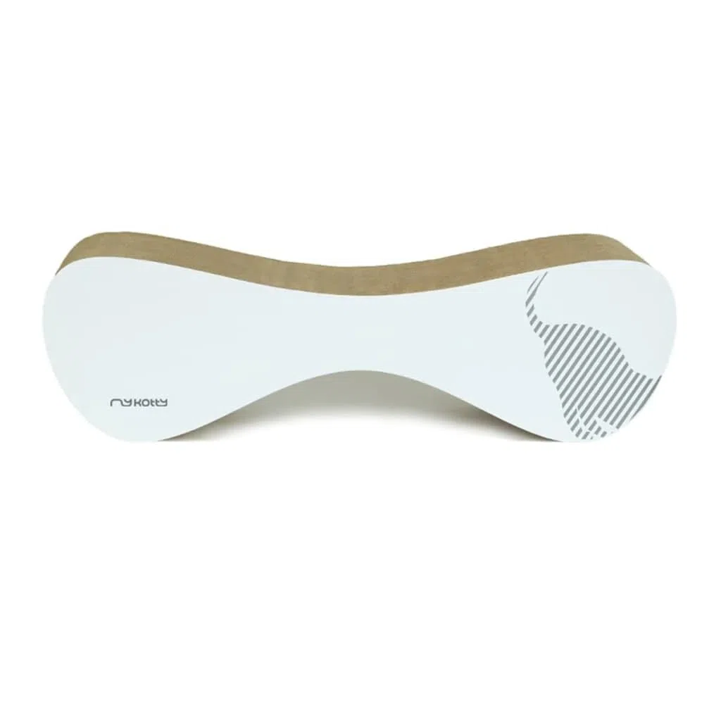 myKotty: Rascador Gato Carton Reversible para Dormir y divertirse - Tapete Corrugado portátil Hecho a Mano - Cama de cartón Horizontal de Doble Cara y no tóxica Muebles para Mascotas Vigo