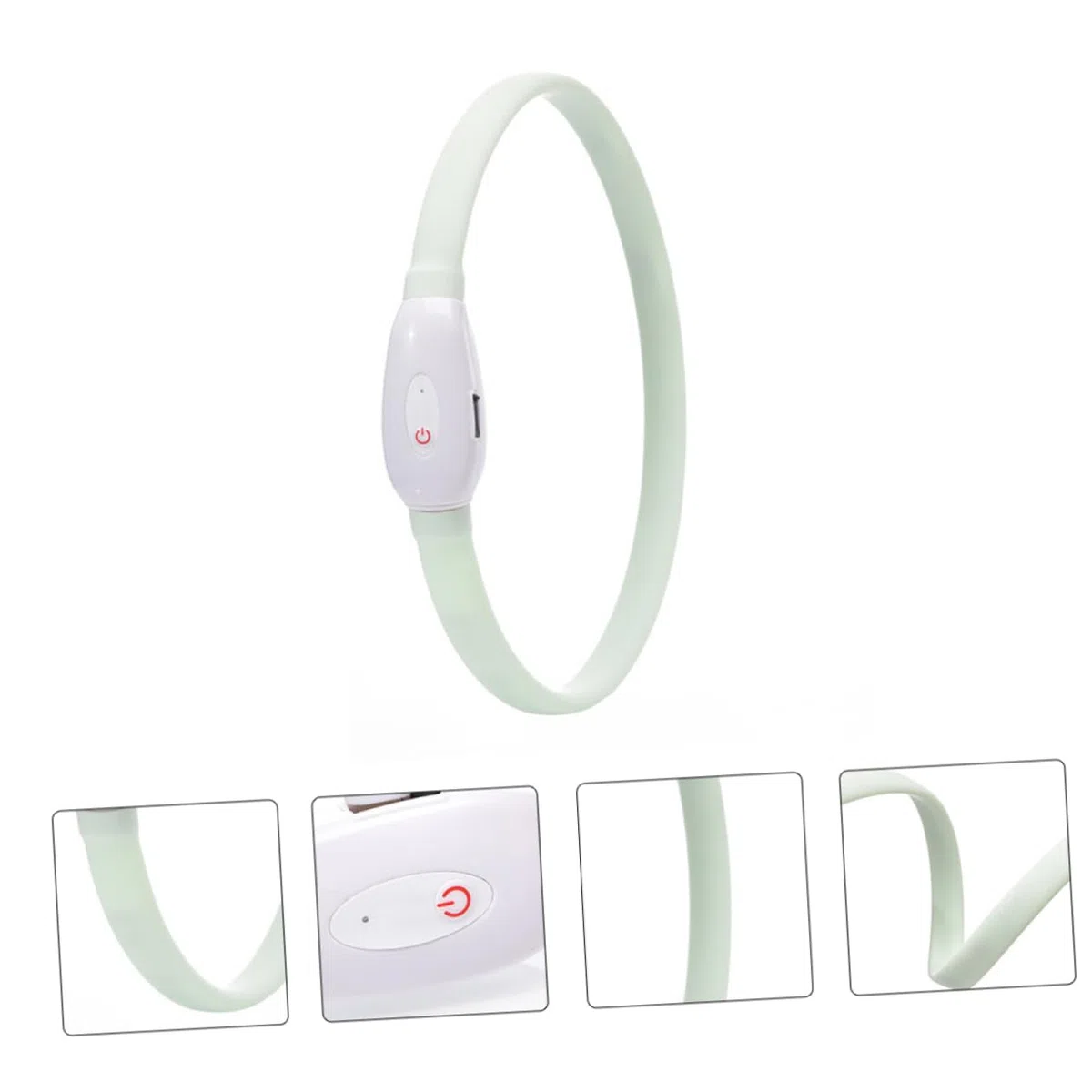POPETPOP 2juegos Collar Led para Perros y Resistente Carga USB Collar Brillante para Mascotas para Paseos Nocturnos