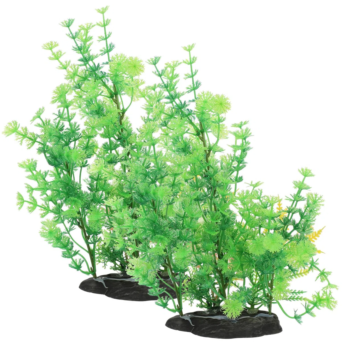 Happyyami 4 Juegos Paisajismo del Acuario Planta Artificial Fake Plants Adornos Acuario Planta Decorativa Planta Falsa Segura Delicada Planta De El Plastico 2 Piezas * 4