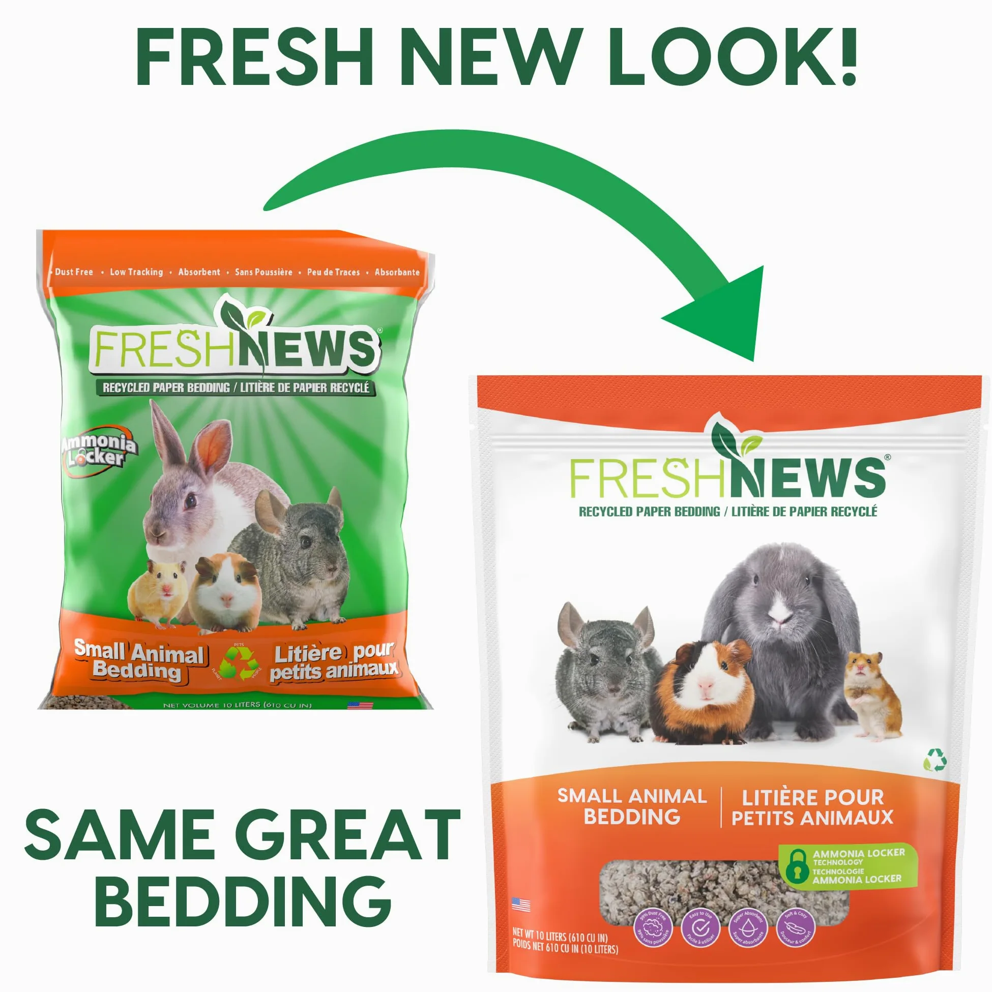 Fresh News Paper Small Animal Bedding, 40,000-Cubic Centimeter