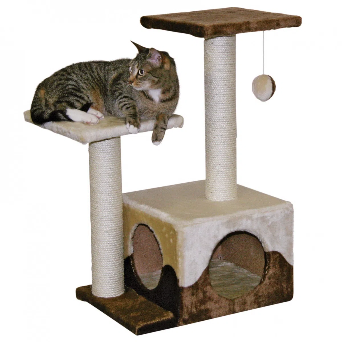 Árbol rascador SAPHIR, marrón/beige, altura: 70 cm