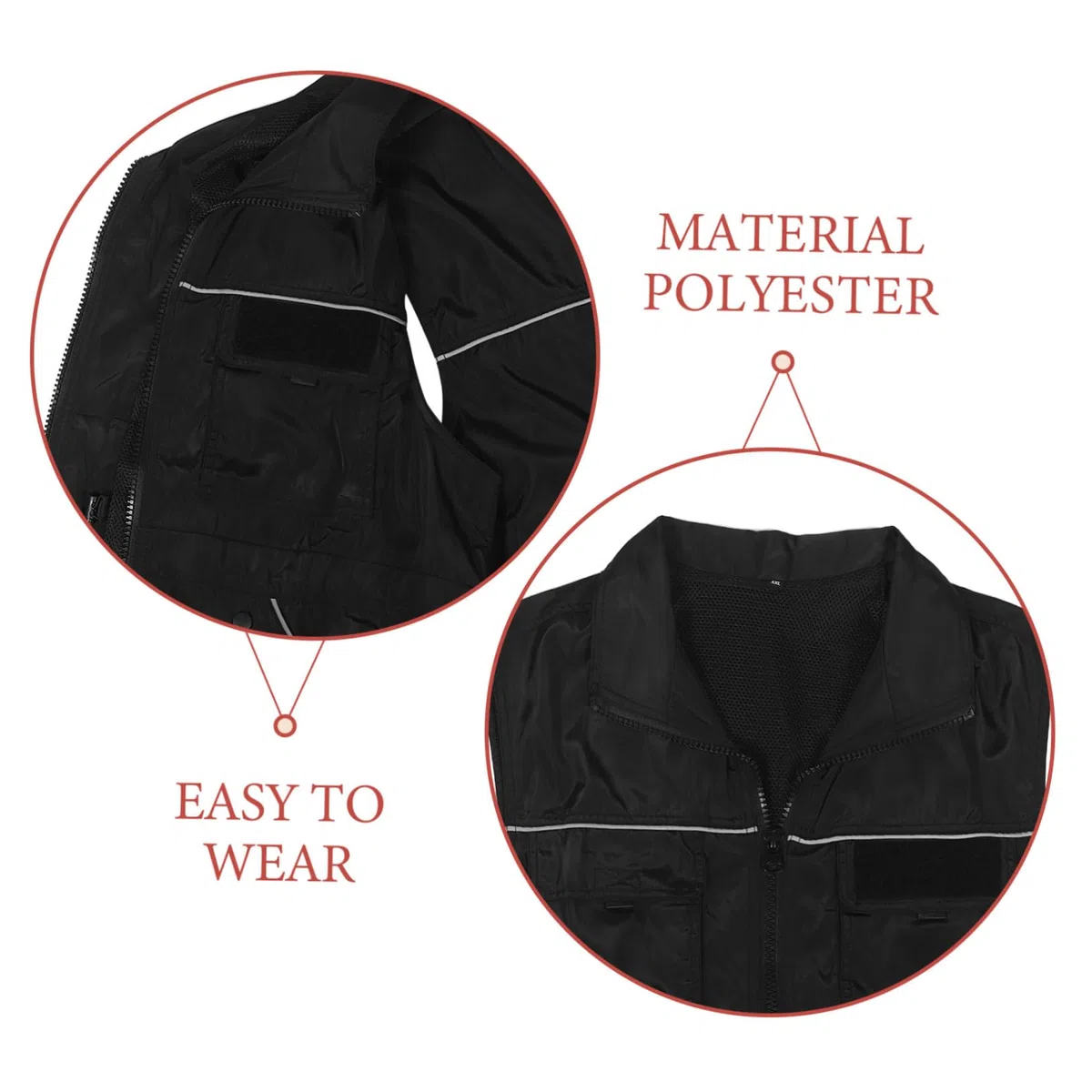 Chaleco de Entrenamiento para Perros Múltiples Bolsillos Ropa Protectora para Entrenamiento de Agilidad y Obediencia Tiras Reflectantes Chaqueta para Dueños de Mascotas XL