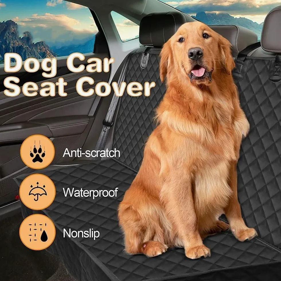 Funda Coche Perro Protector Asiento para Dogs - Dog Car Seat Cover for Back Seat, Funda de Asiento para Perros Funda Perros Coche Impermeable Interior Trasero