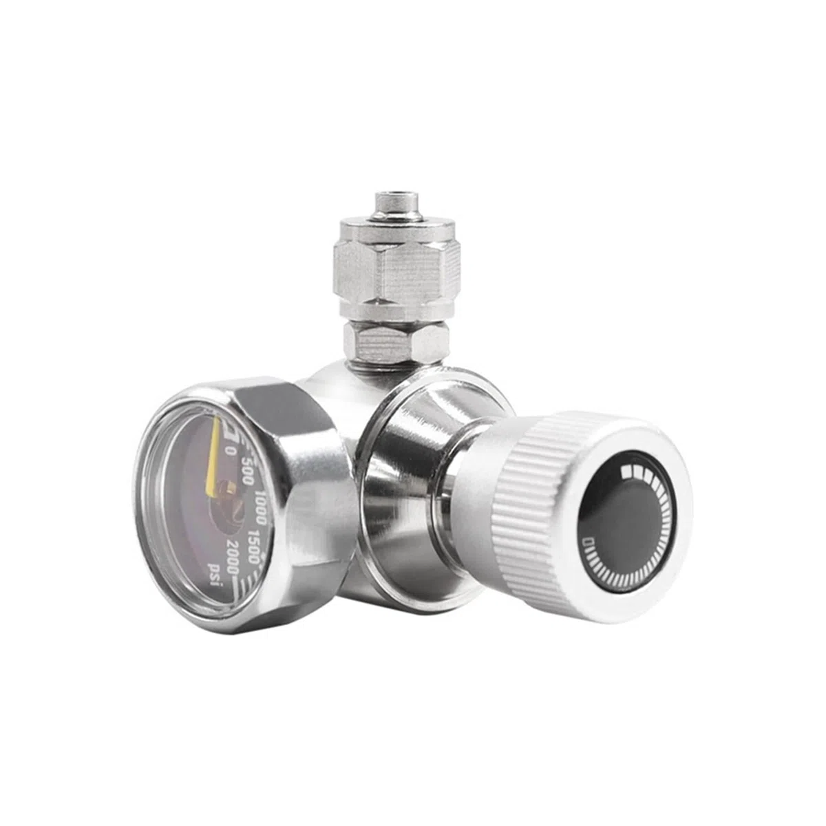 3X Regulador de CO2 para Acuario Manómetro de 2000 Psi para Tubo de Succión de 6 mm 3/8-24UNF