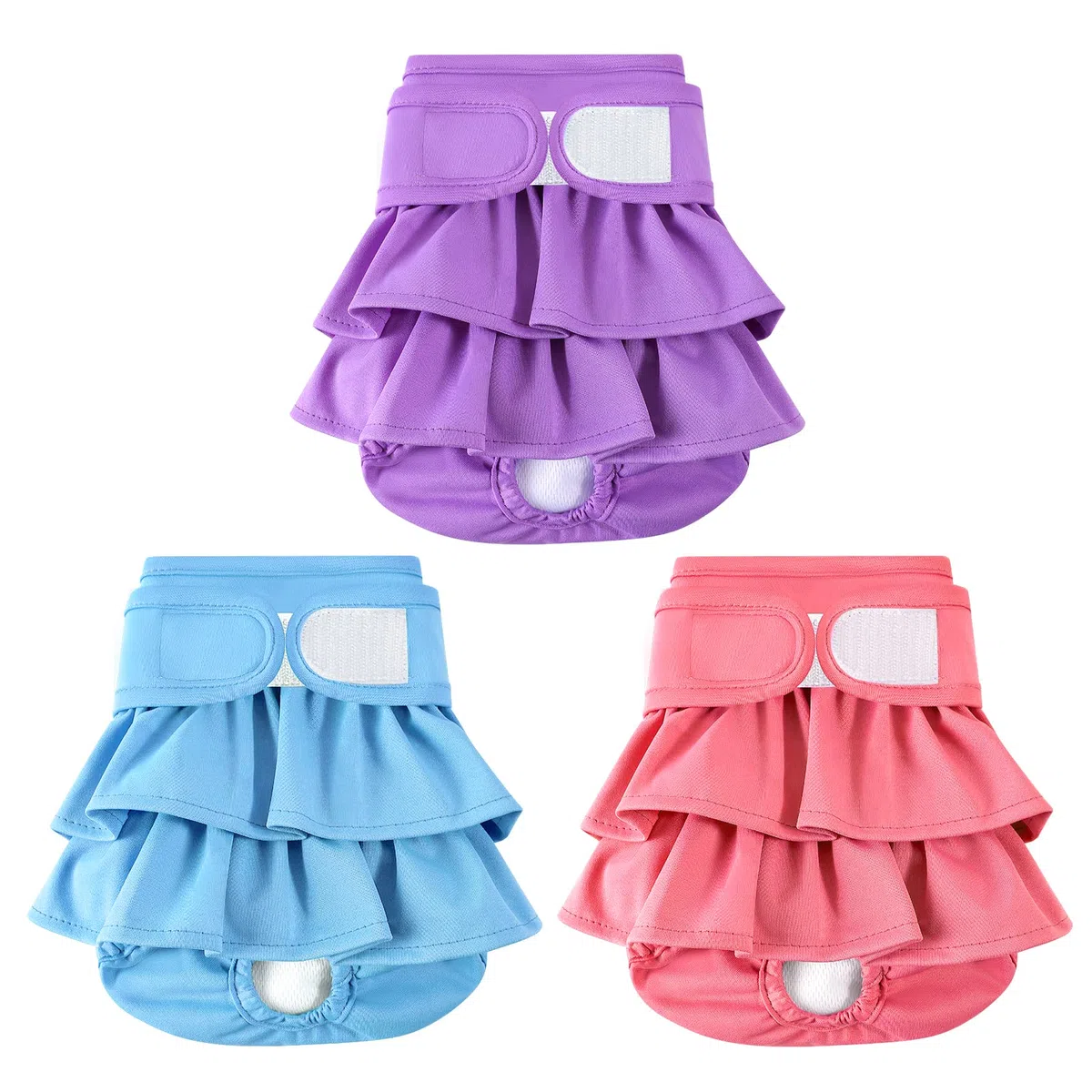 Pañales Reutilizables para Perros para Hembras 3, pañales para Perros Lavables Premium Altamente absorbentes, pañales Flexibles para Cachorros, pañales duraderos para Perros a Prueba de Fugas para