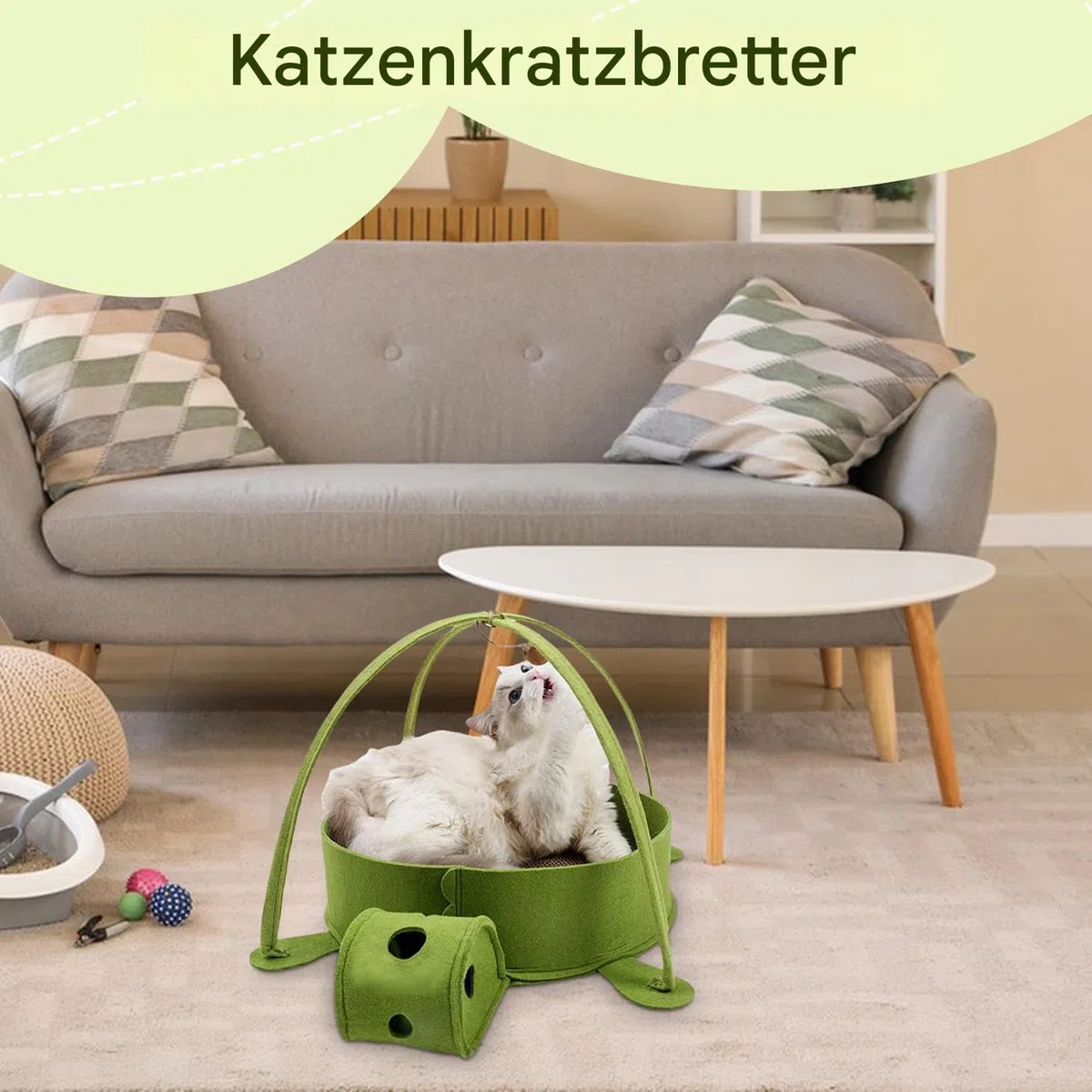 Tablero Rascador para Gatos Cama Rascador de Cartón Corrugado para Mascotas | Juguete Desmontable en Forma de Tortuga para Casa, Salón y Pisos de Alquiler