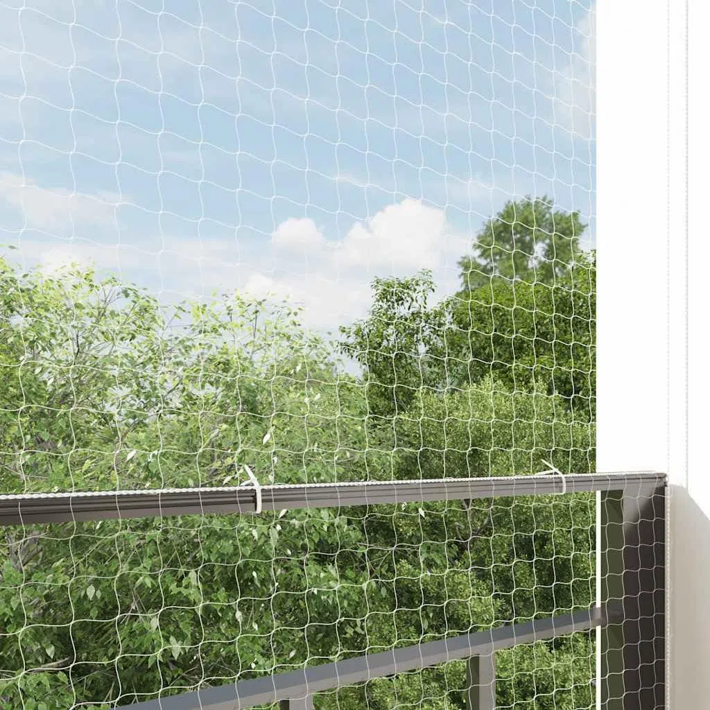 Red transparente para gatos, 3 x 2 m, nailon con cuerda de fijación y gancho, resistente a la rotura y a los rayos UV, se puede cortar para balcón, ventana, terraza, protección segura para
