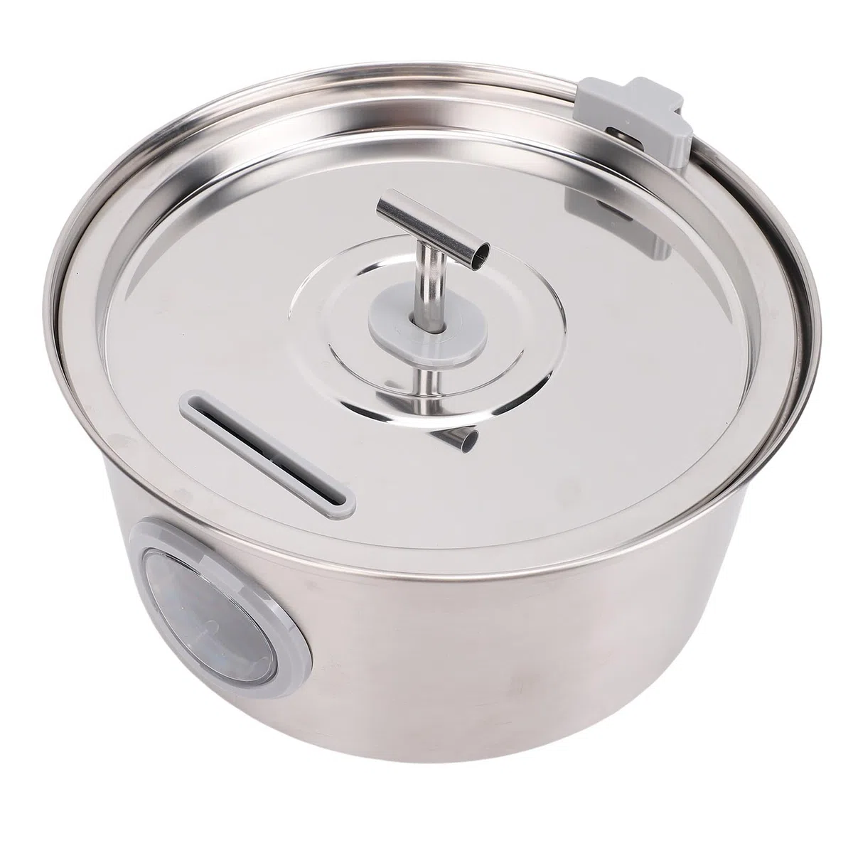 Fuente de Agua de Gato, Cuenco de Agua de Acero Inoxidable de 3.2L Fundina Tazón para Mascotas, Circulación Automática, para Perros Pequeños Gatitos Grandes