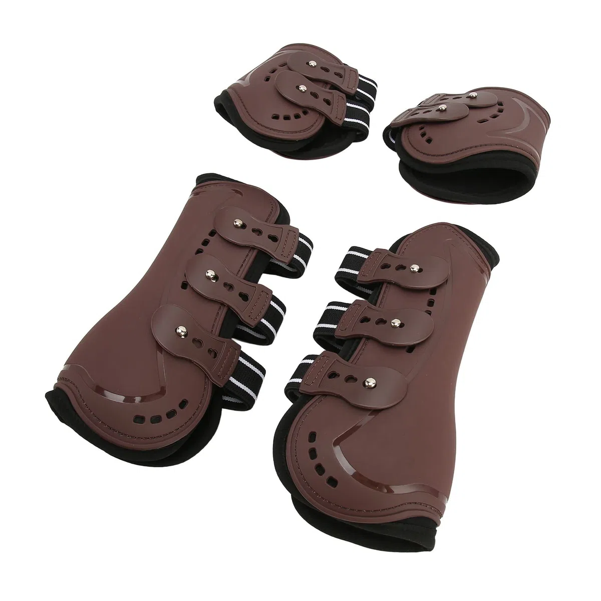 Protector de Pata de Caballo, protección con absorción de Impacto, Botas Ligeras Ajustables para Pata de Caballo, espectáculo de Salto, equitación