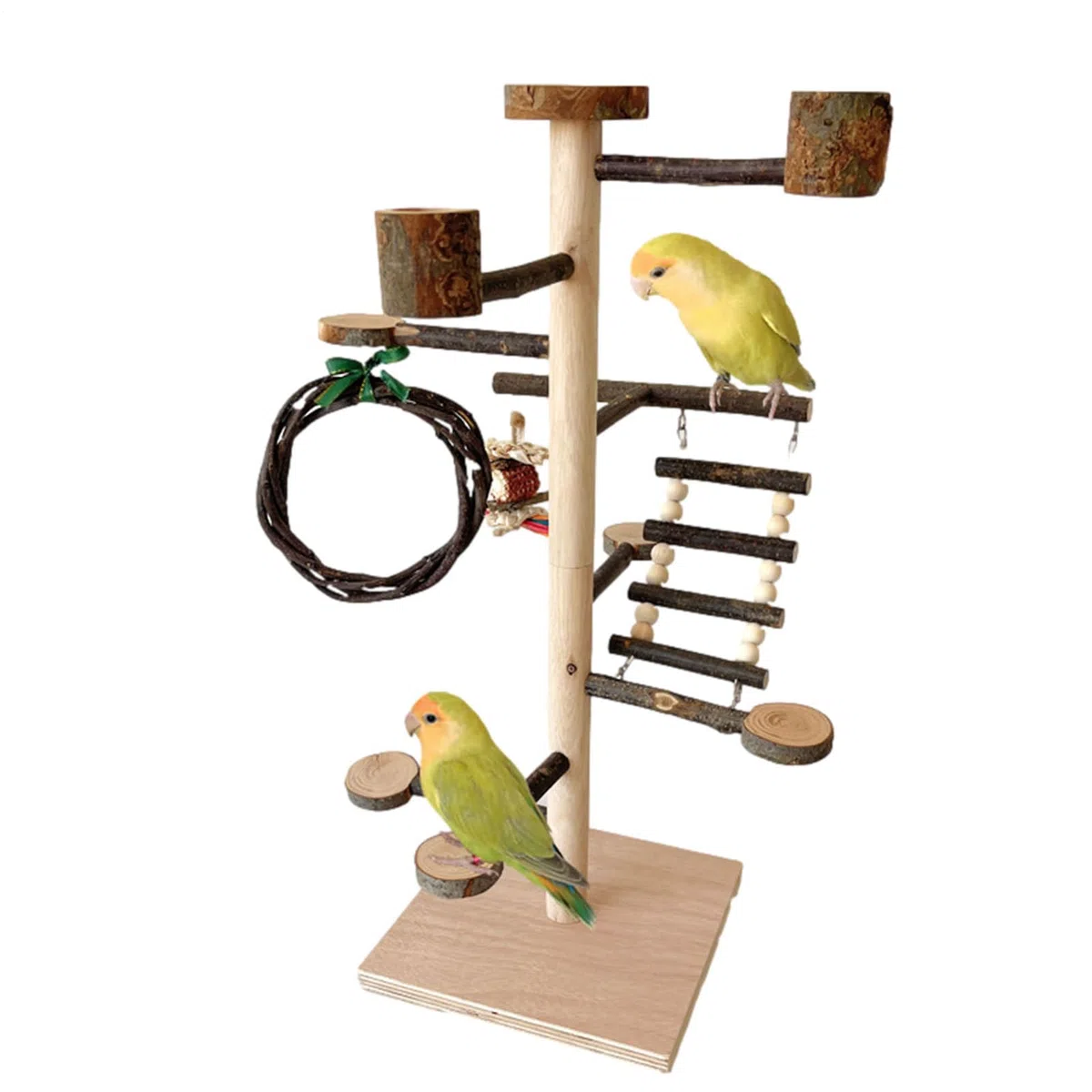 Soporte De Percha Para Aves Juguetes de Madera y Accesorios para Jaulas de | Posadero de Juego para Periquitos Para Hogar Periquitos Cotorras Agapornis Canarios y Ninfas