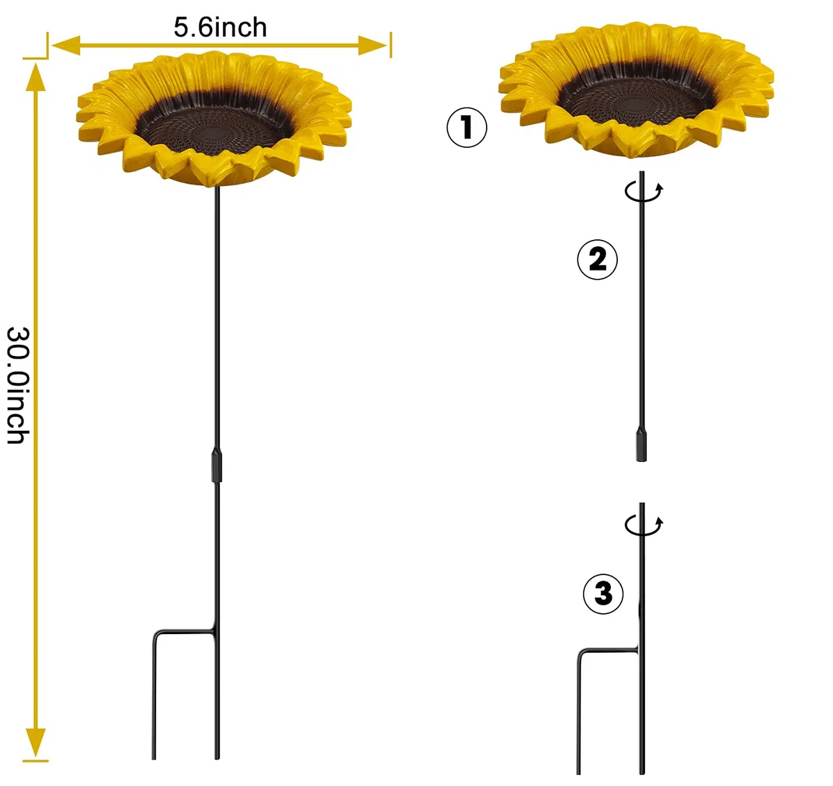 Bebedero para pájaros, Comedero for pájaros de Girasol Baños for for Exteriores