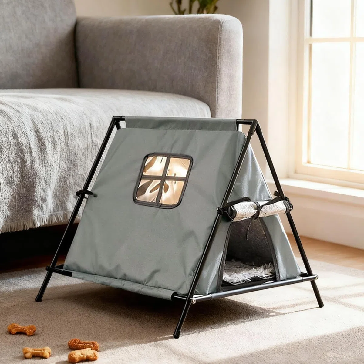 Casa para Gatos De Exterior Resistente A Las Inclemencias del Tiempo Cama