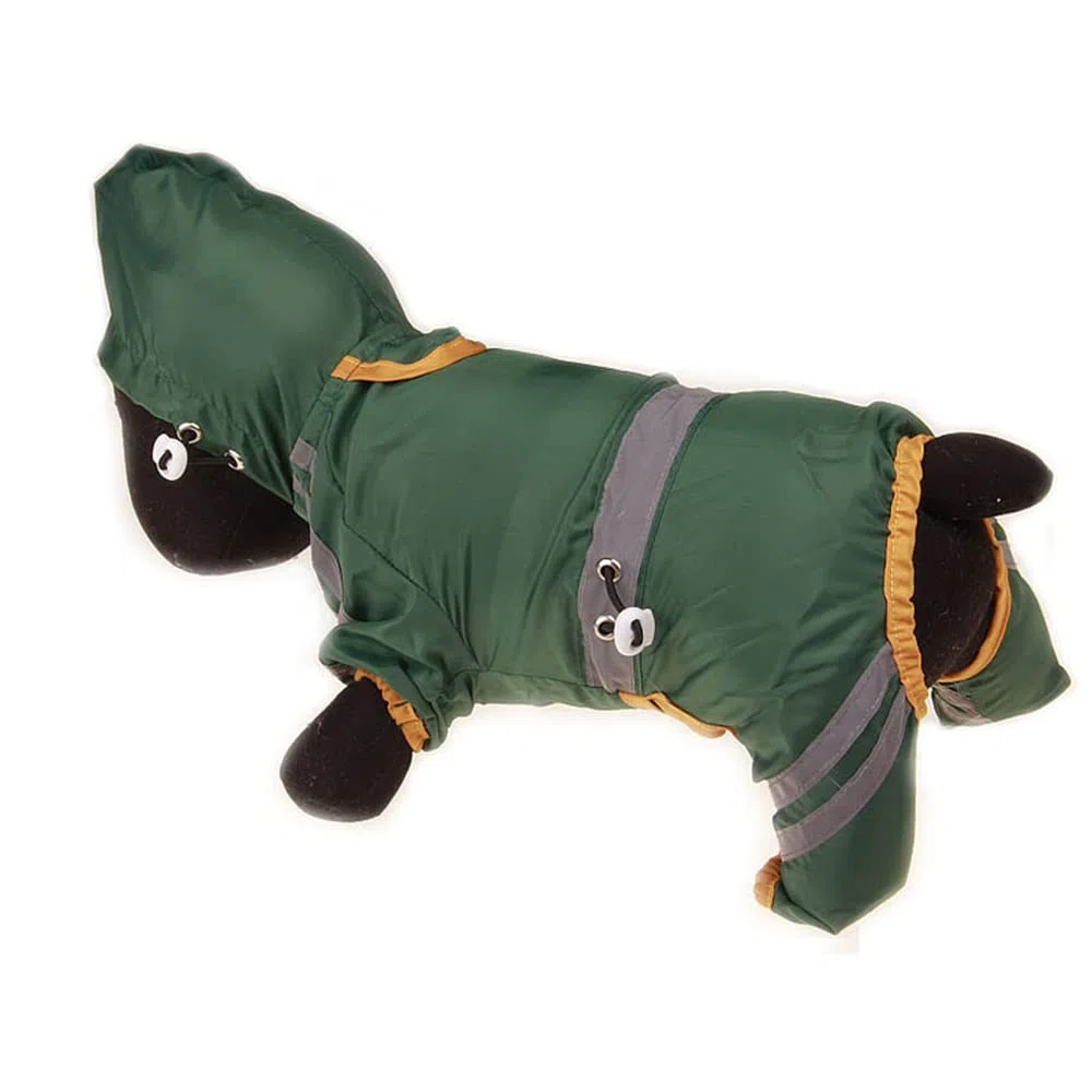 Chubasquero para Perros, Impermeable de una Sola Capa for Mascotas, Ropa Reflectante for Perros, Mono Impermeable, Chaqueta Resistente al Agua, Suministros for(Green,XXL)