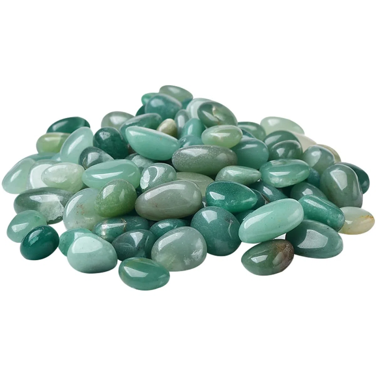 POPETPOP Piedras Ornamentales Verdes para Acuario y Jardín, Grava Irregular Resistente Diseño Innovador para Decoración de Peceras y Paisajismo