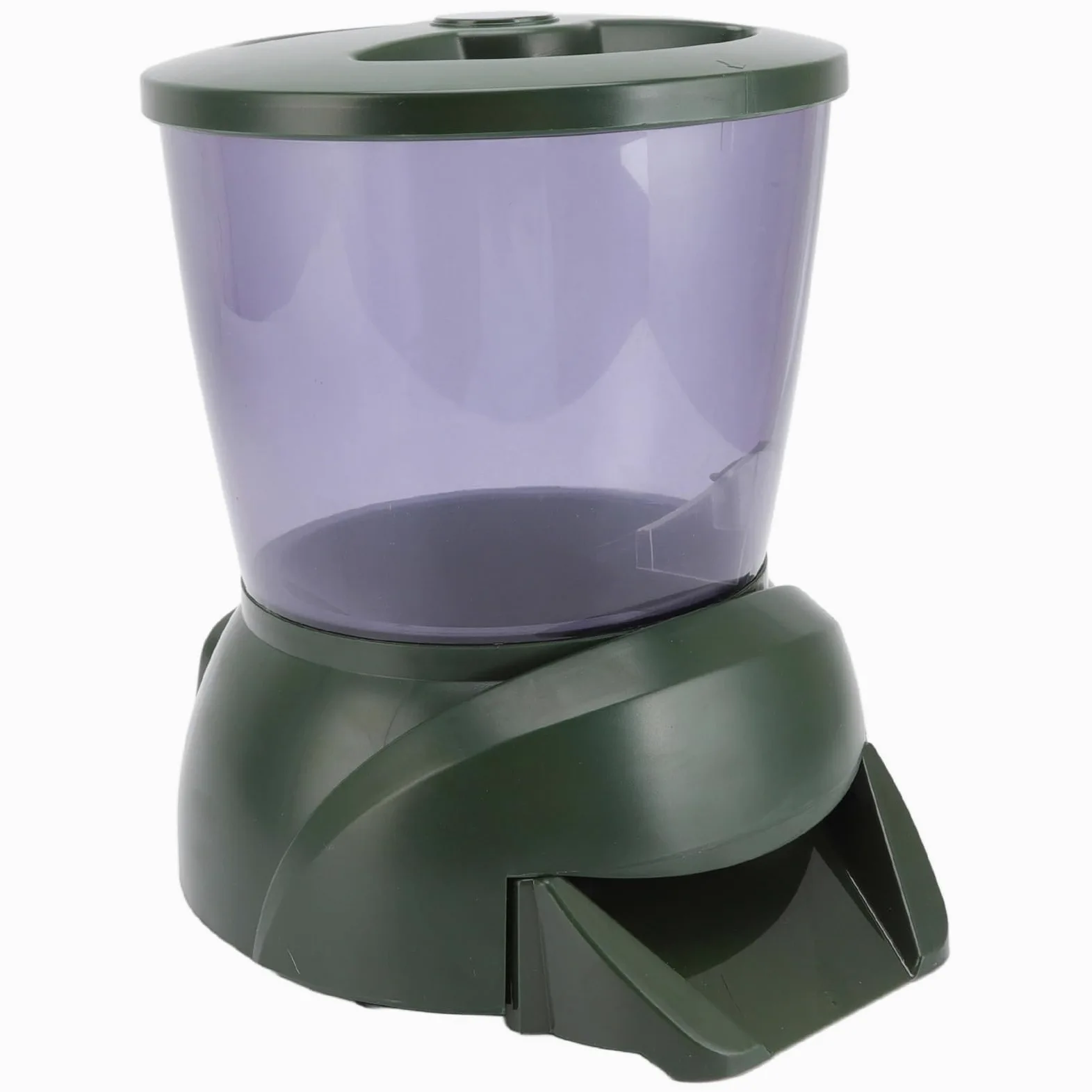 Alimentador Automático de Peces, Pantalla LCD de Gran Capacidad, Dispensador de Alimentos para Estanque para Acuario, Adecuado para Estanque de Peces y Lado del de