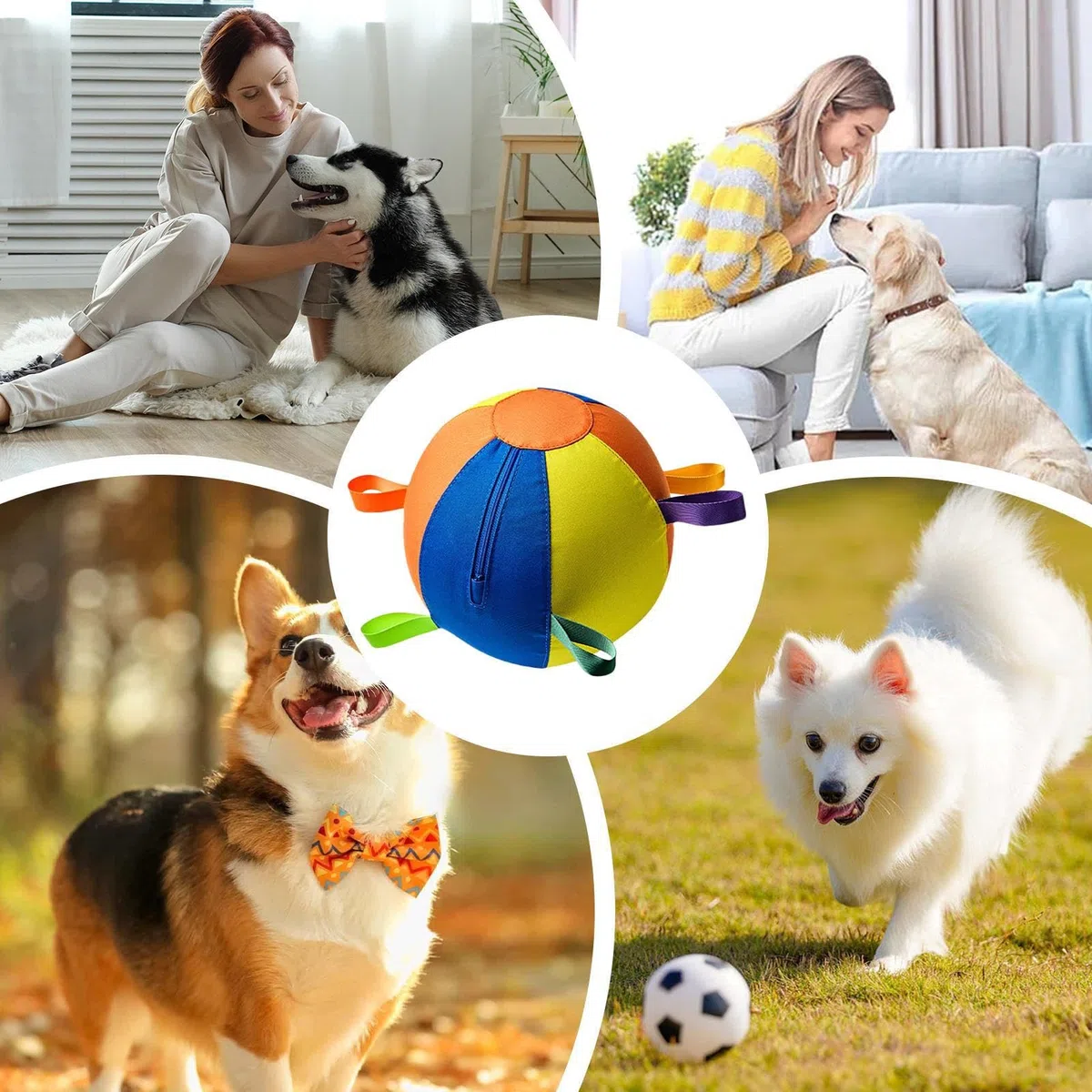 Juguete Pelota Perro Juego Antimordiscos para Masticadores Agresivos