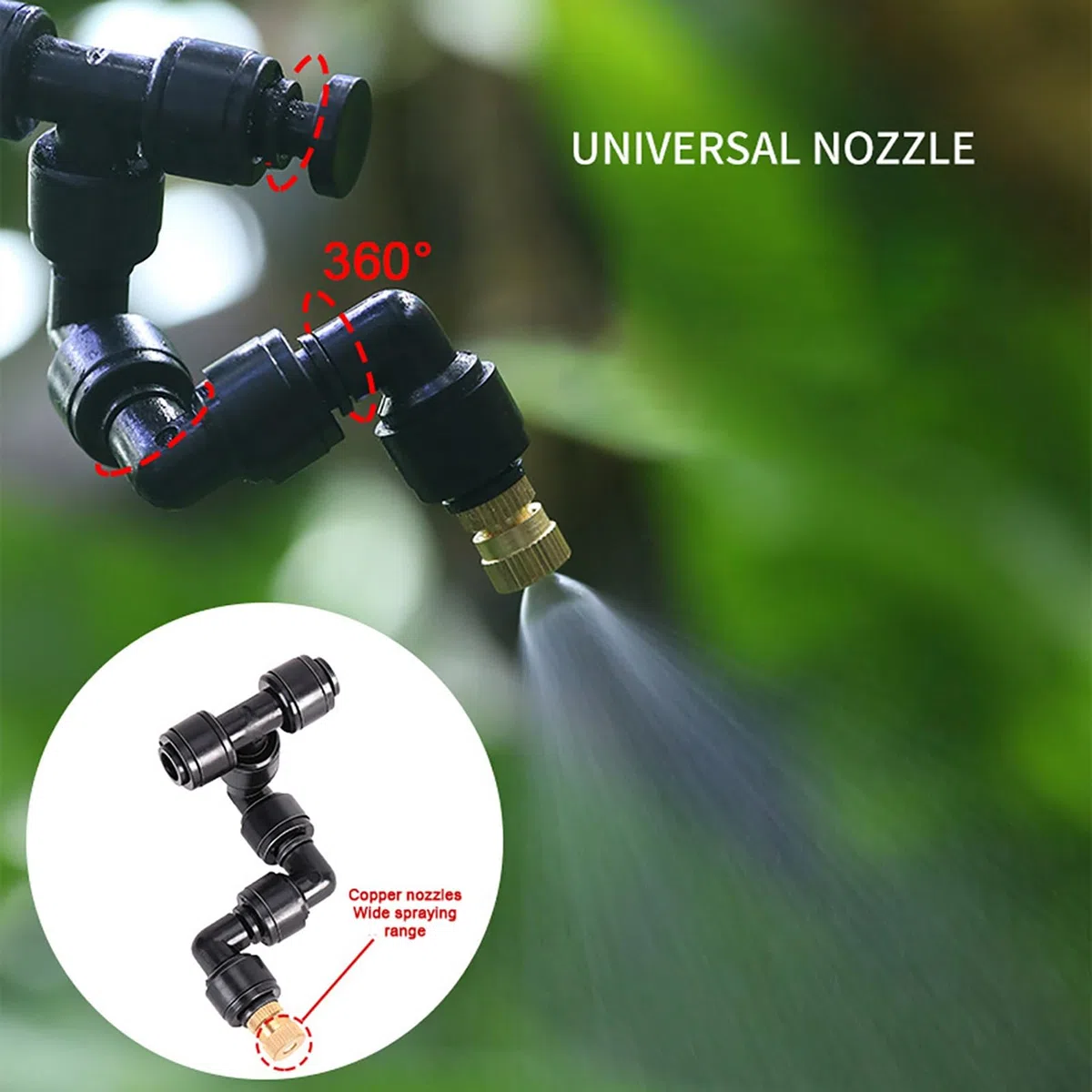 CHICIRIS de nebulización temporizada para terrarios de la selva tropical WiFi Kit de pulverización inteligente para propietarios de reptiles con conexión WiFi y control remoto App para los (10m 4