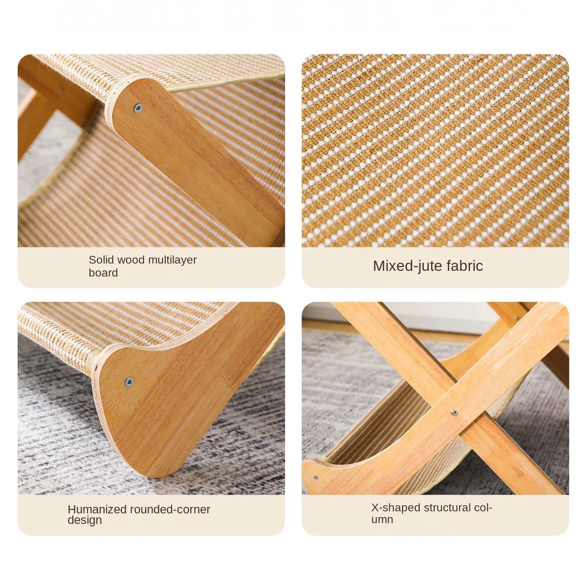 Sofá rascador de gatos Sofá De 2 Capas Plegable Interactivo Multiusos | Base Rascador Juego en casa, adiestramiento, ejercicio físico, antiaburrimiento, estimulación mental, familia y viajes