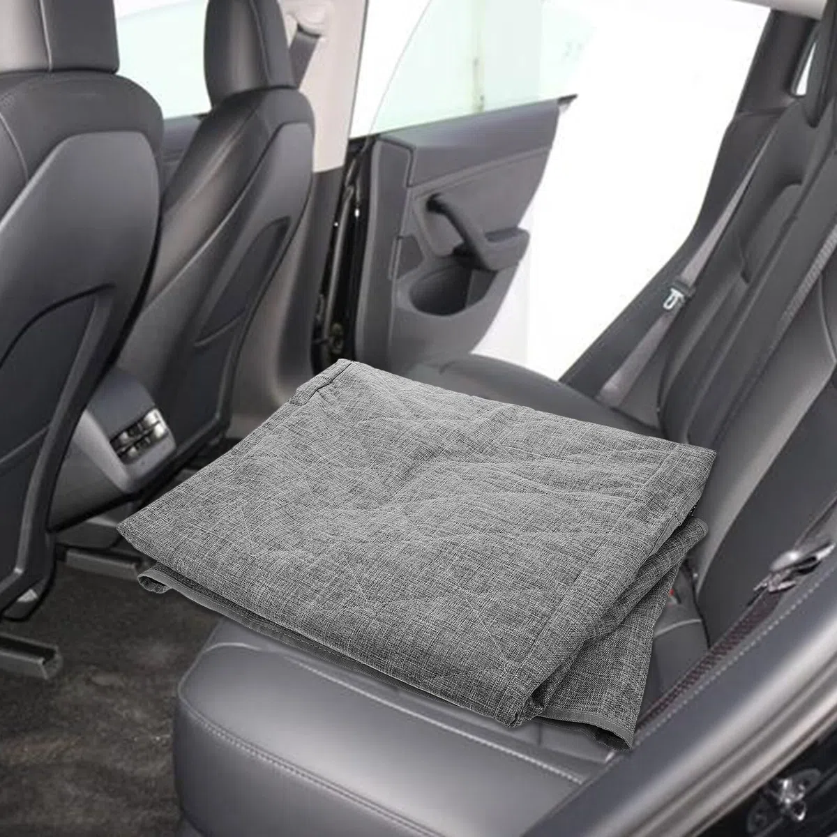 Lurrose Funda para Asiento de Coche para Perros de Tela Oxford, Resistente a Arañazos y Fácil de Limpiar, Adecuado para Viajes y Protección Trasera