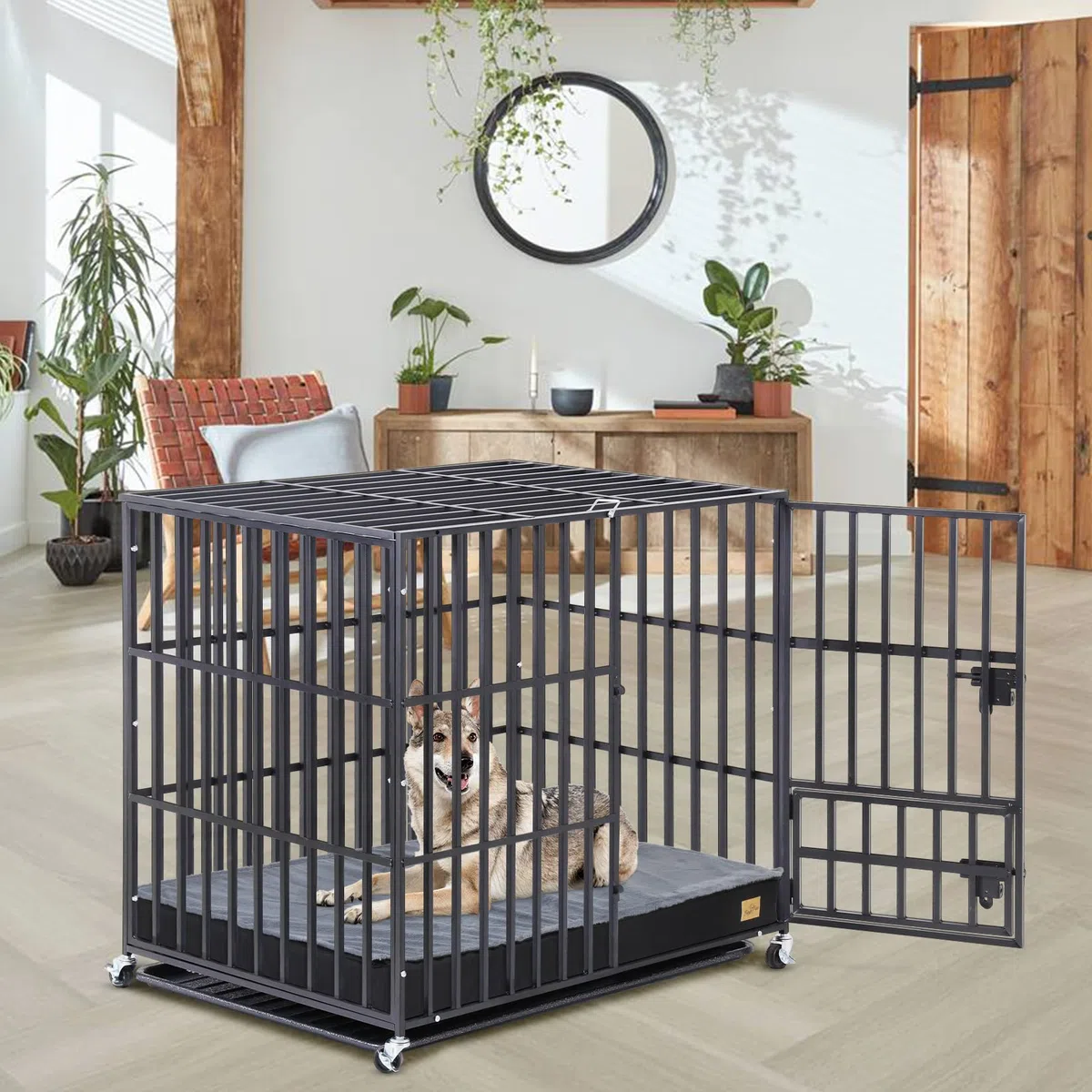 BingoPaw Cama Perro Grande XXL: Colchoneta Colchon Perro Ortopedico 120x75x10 cm Impermeable con Funda Desenfundable y Lavable con Top de Manta de Felpa Desmontable con Cierre para Invierno Verano