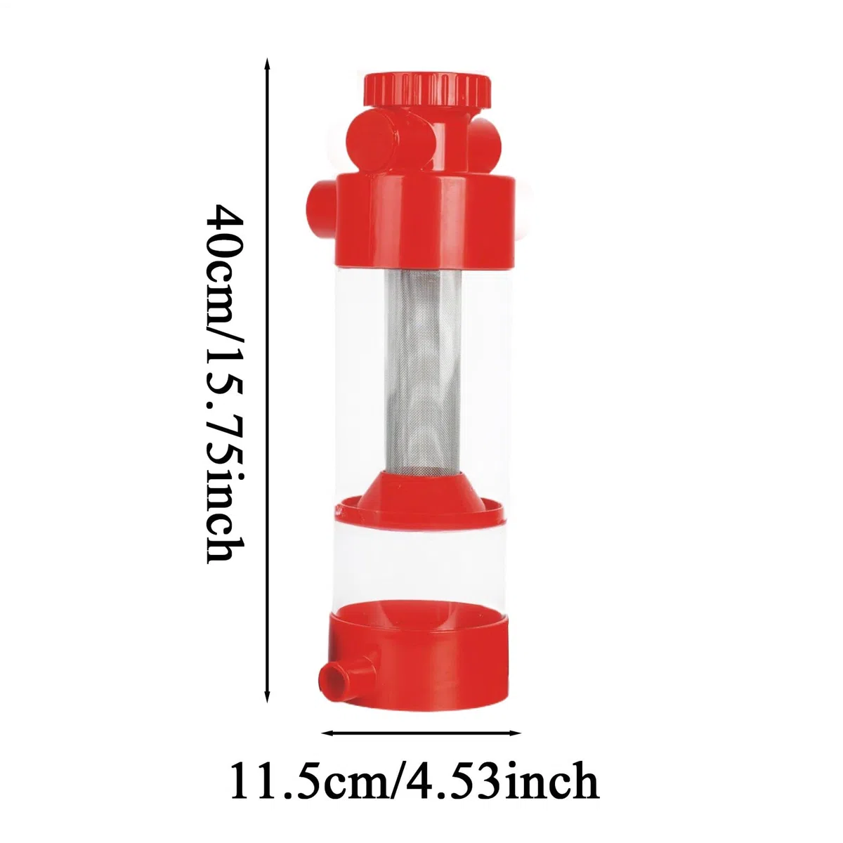 Filtro Recogedor de Cacas de Peces Separador Filtro de Excrementos para | Equipo de Limpieza, Separador Externo para Filtración de Acuario Betta y Gambas