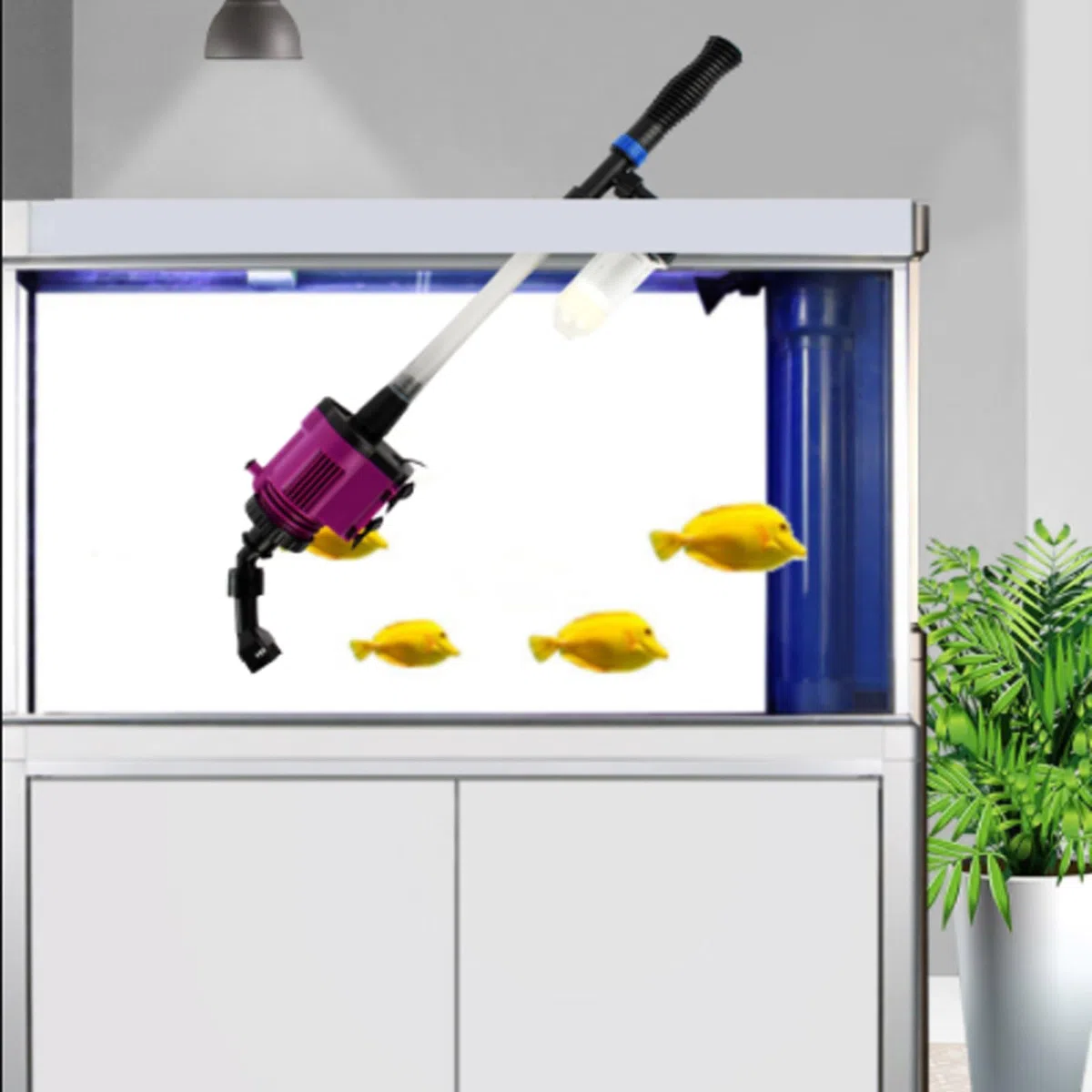 Aspiradora eléctrica para Limpiador de Grava de Acuario para peceras de Acuario, Filtro de Agua Kit de Limpieza para Cambiar Agua, Eliminar detritos, Lavar Arenas