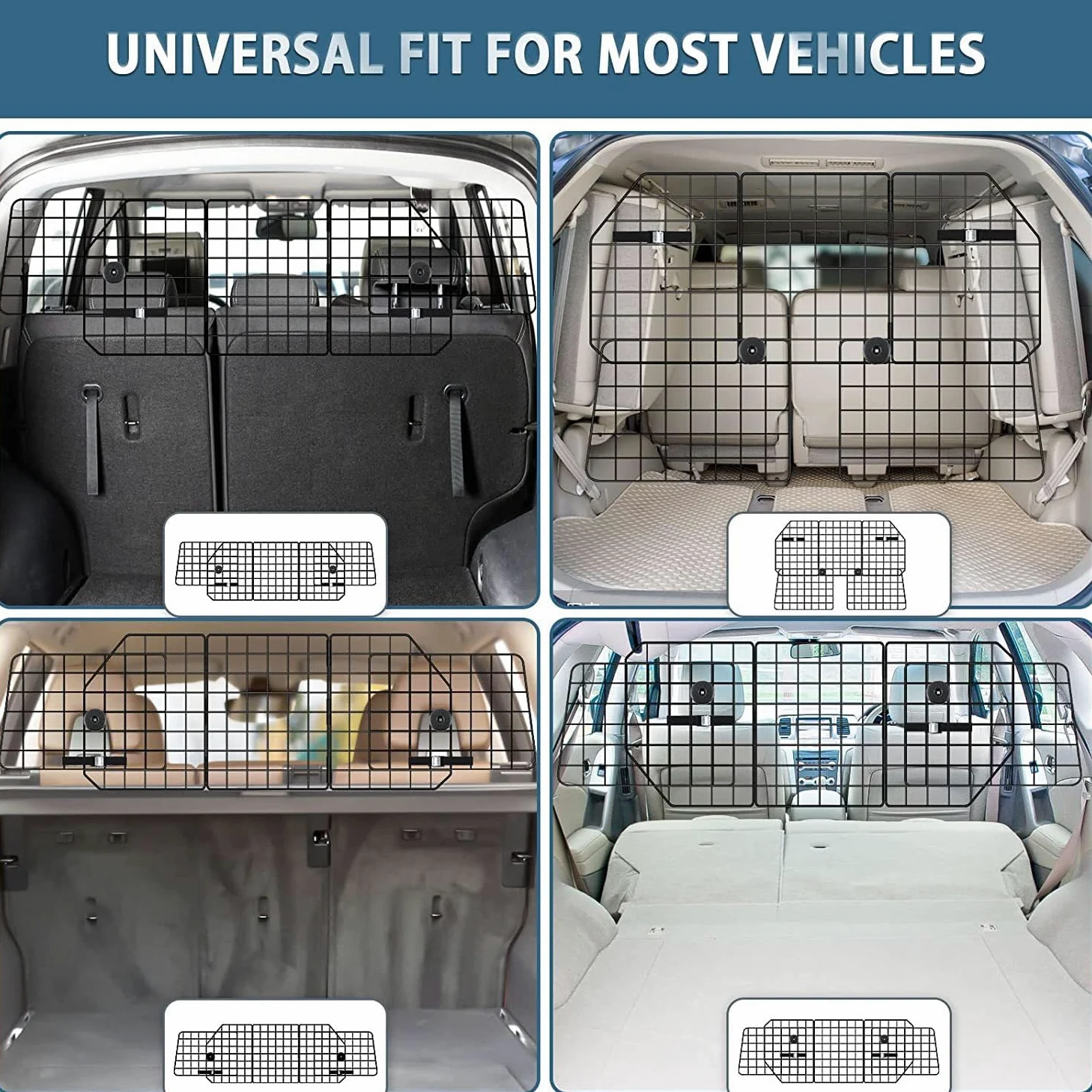 1 Pieza Barandilla de Seguridad para Mascotas en el Maletero para Corolla Touring Sports 5-Dr Estate 2019-2023, Red de Aislamiento Ajustable