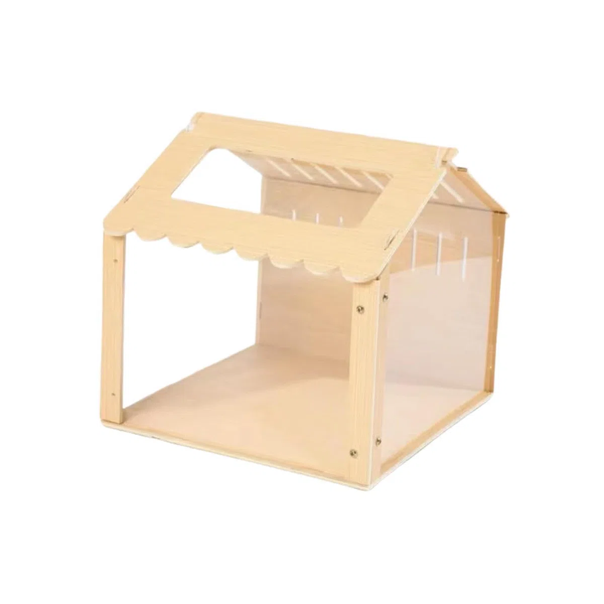 Casa de Juegos de para Madera con Nido para hámster, Juguete para Hacer Ejercicio Que Proporciona Entretenimiento y fomenta la Actividad y la