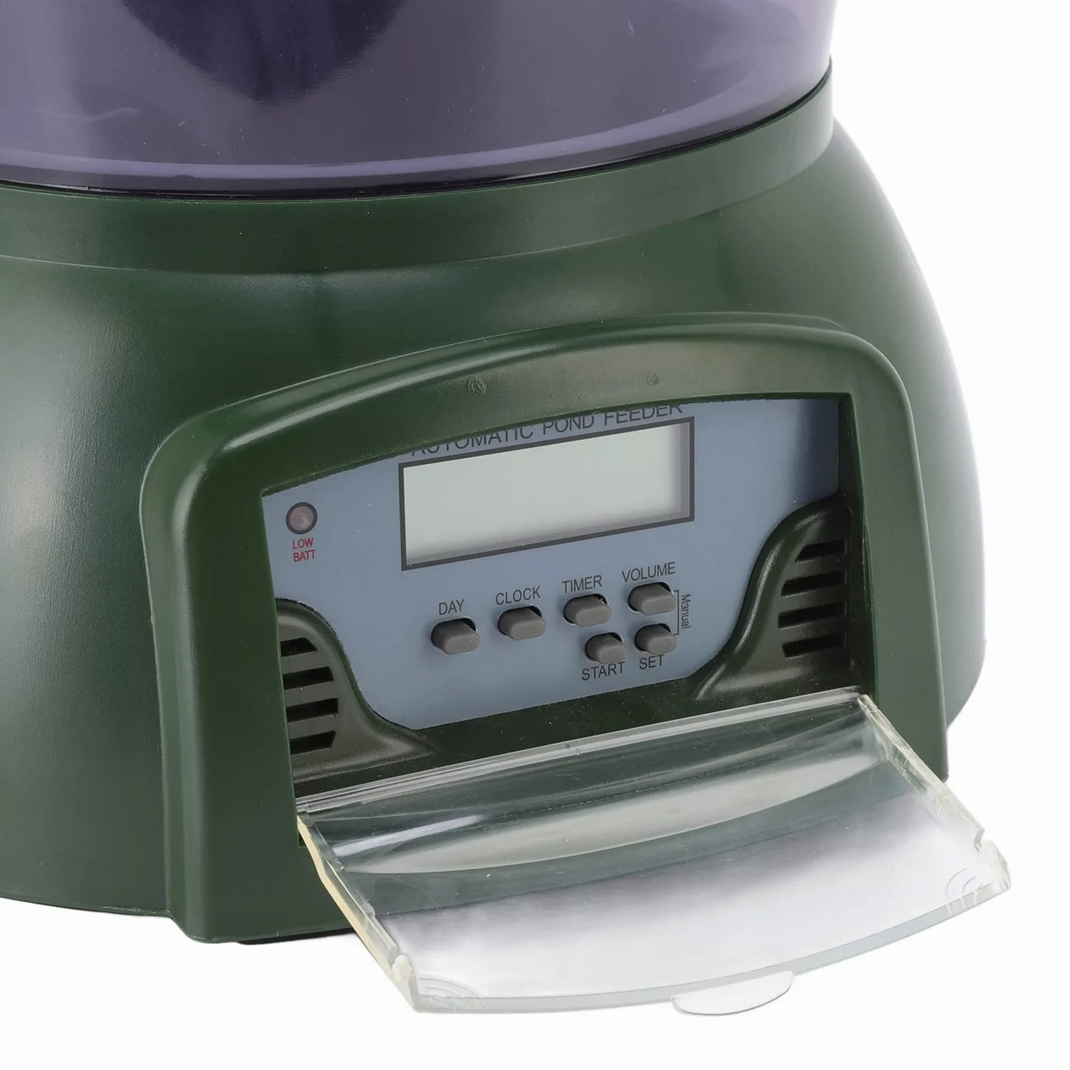 Alimentador Automático de Peces, Pantalla LCD de 4,25 L, Temporizador Programable con Porciones Ajustables para Pecera, Estanque y Acuario
