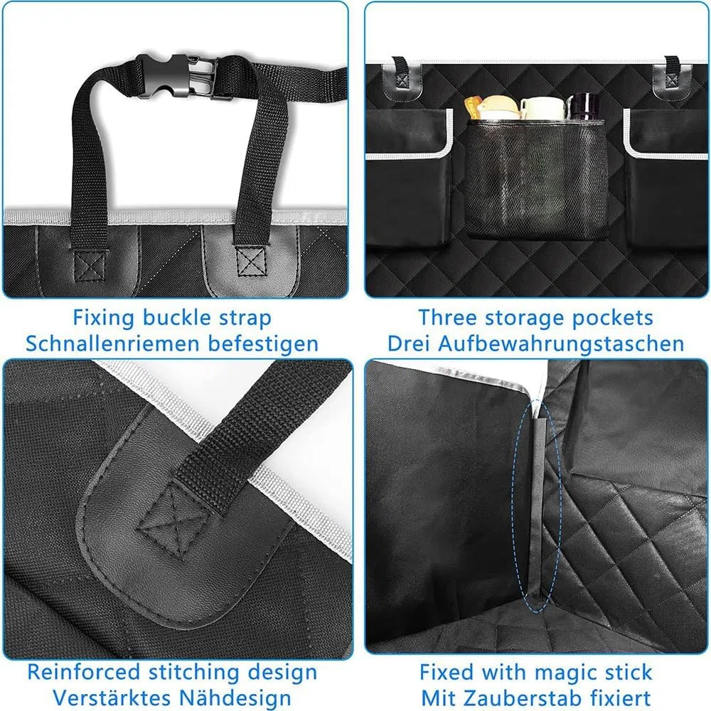 BEDPET Funda Maletero Coche Perros Alfombra Protector para Dacia Lodgy 2012-2017/Dacia Jogger 2020-2024, Cover Carga Mascotas Antideslizante y Duradera,A
