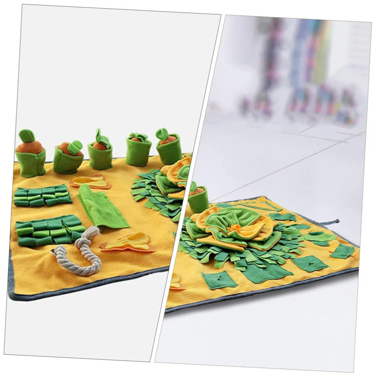 VANZACK Alfombra Olfativa Decorativa Antideslizante para Alimentación Mat de Forrajeo para Mascotas Ejercicio de y Duradero