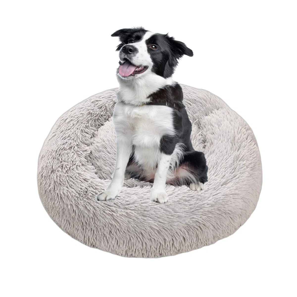 Camas grandes para perros de 70 90 120 140 160 cm, cama de perro de dona de ansiedad, cama de gato, suave y cálido, cojín de felpa para mascotas, nido de mascotas, camas calmantes para perros