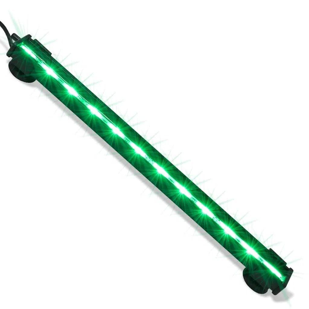 Lámpara LED para acuario, con burbujas, RGB 32 cm, bajo consumo, impermeable, con cambio de color, regulable para agua dulce y agua salada