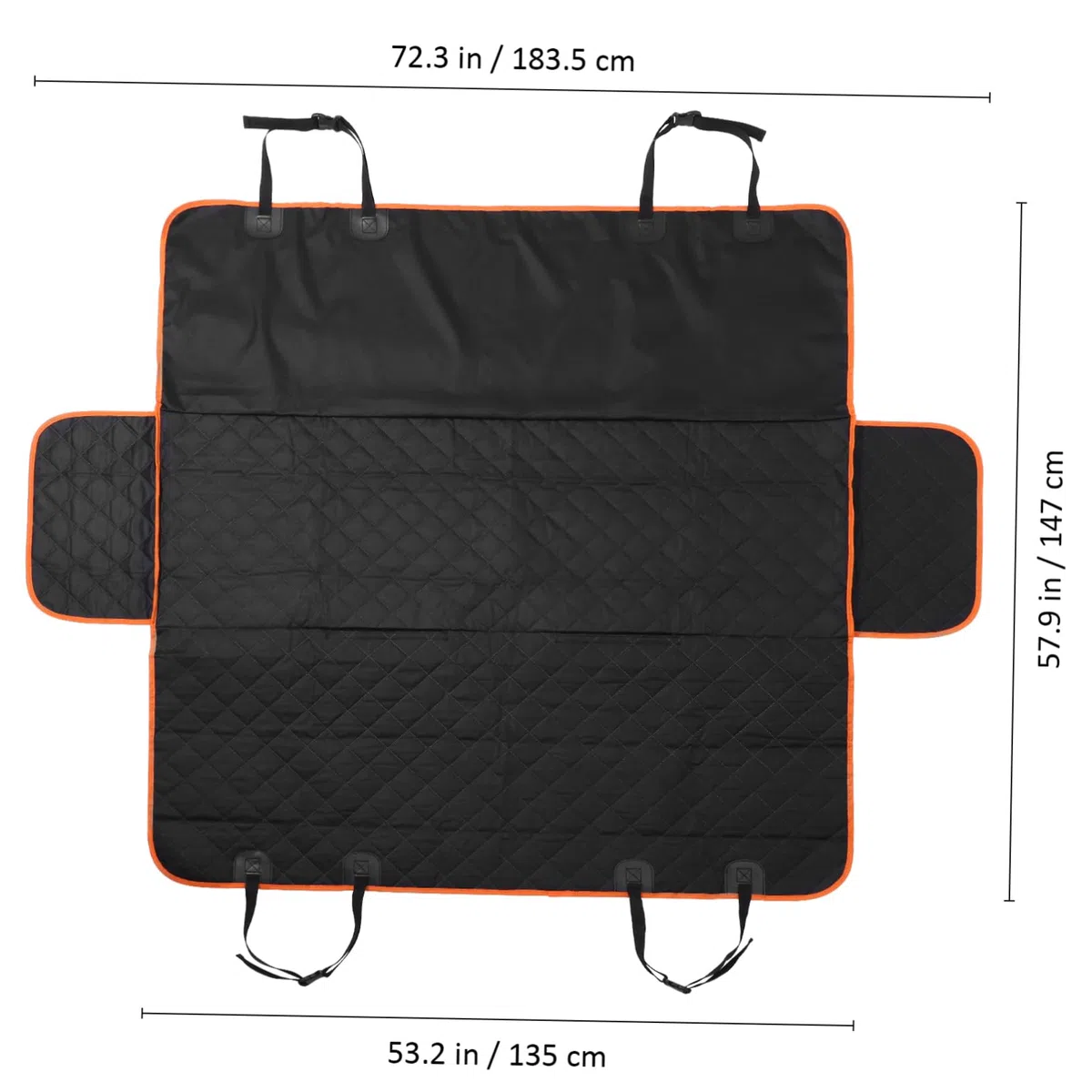 Abaodam Funda para Asiento de Coche para Mascotas, Hamaca para Perros Grandes, Estilo Sencillo Diseño de Gemas, Protección Versátil para Coches