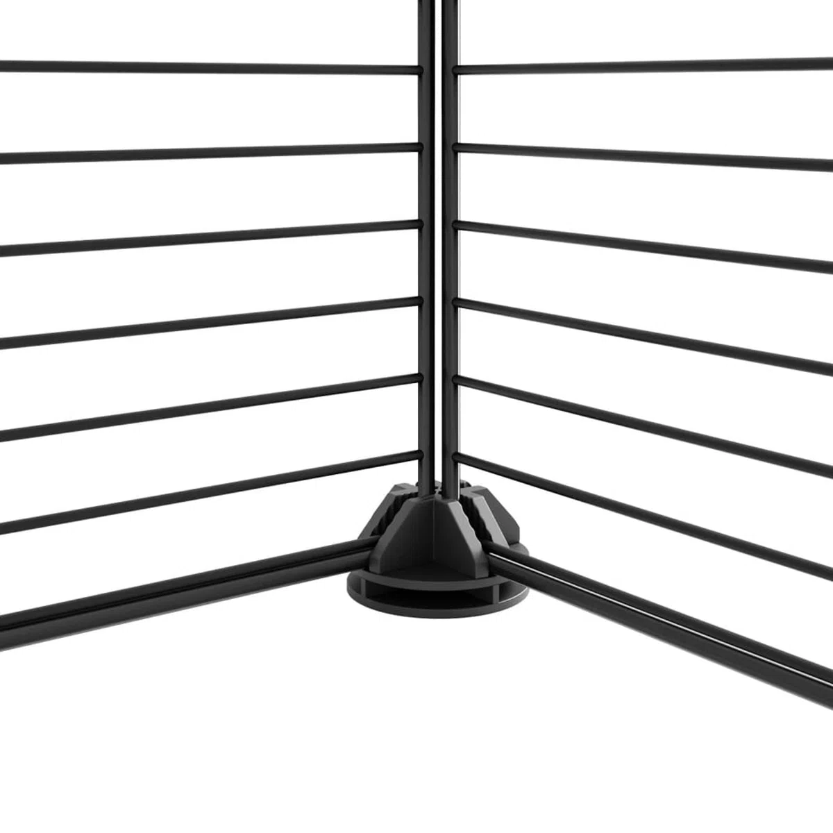 LAPOOH Jaula para Mascotas de 20 Paneles Puerta, Jaulas para Conejos, Jaula Cobaya, Valla para Mascotas, Recinto para Conejos, Parque para Conejos, Cosas para Conejos, Acero Negro 35x35 cm