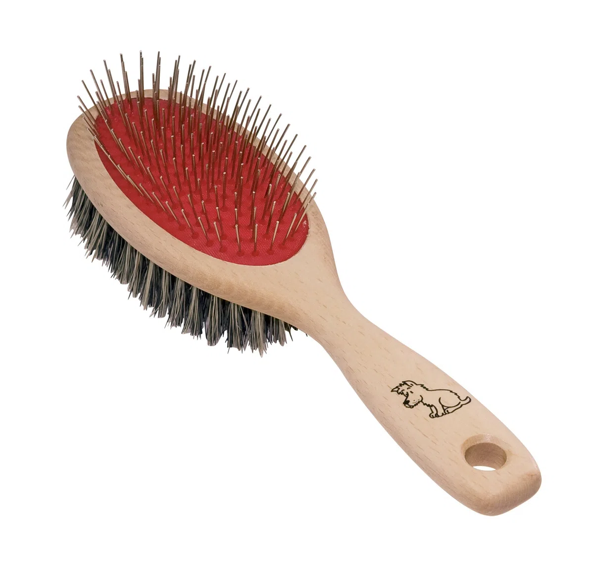 Redecker Cepillo para perros, equipamiento: mezcla de fibra/unión, alfileres de alambre, aseo para perros