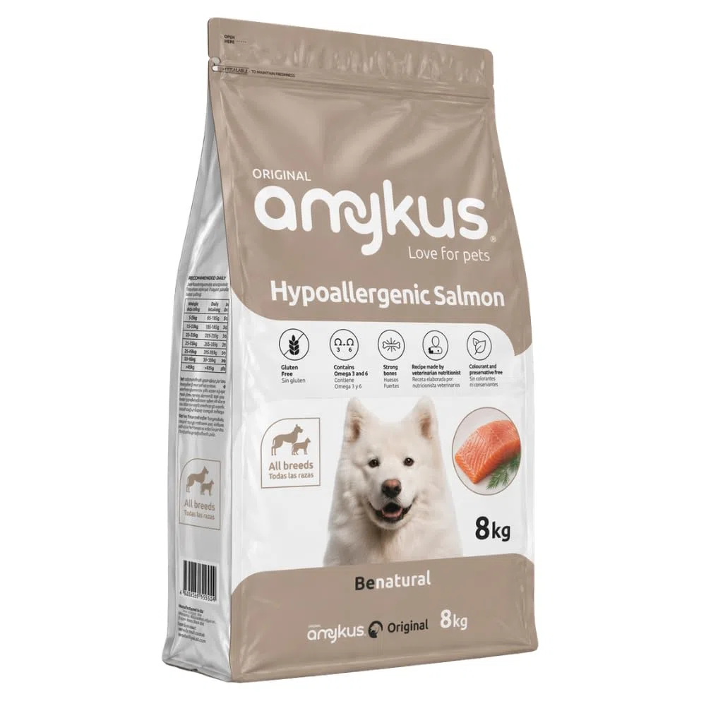 Hypoallergenic Grain Free Salmon 8 kg | Pienso para Perros Adultos Hipoalergénico sin Cereales | De Salmón | para Perros con Alergias o Intolerancias Alimentarias