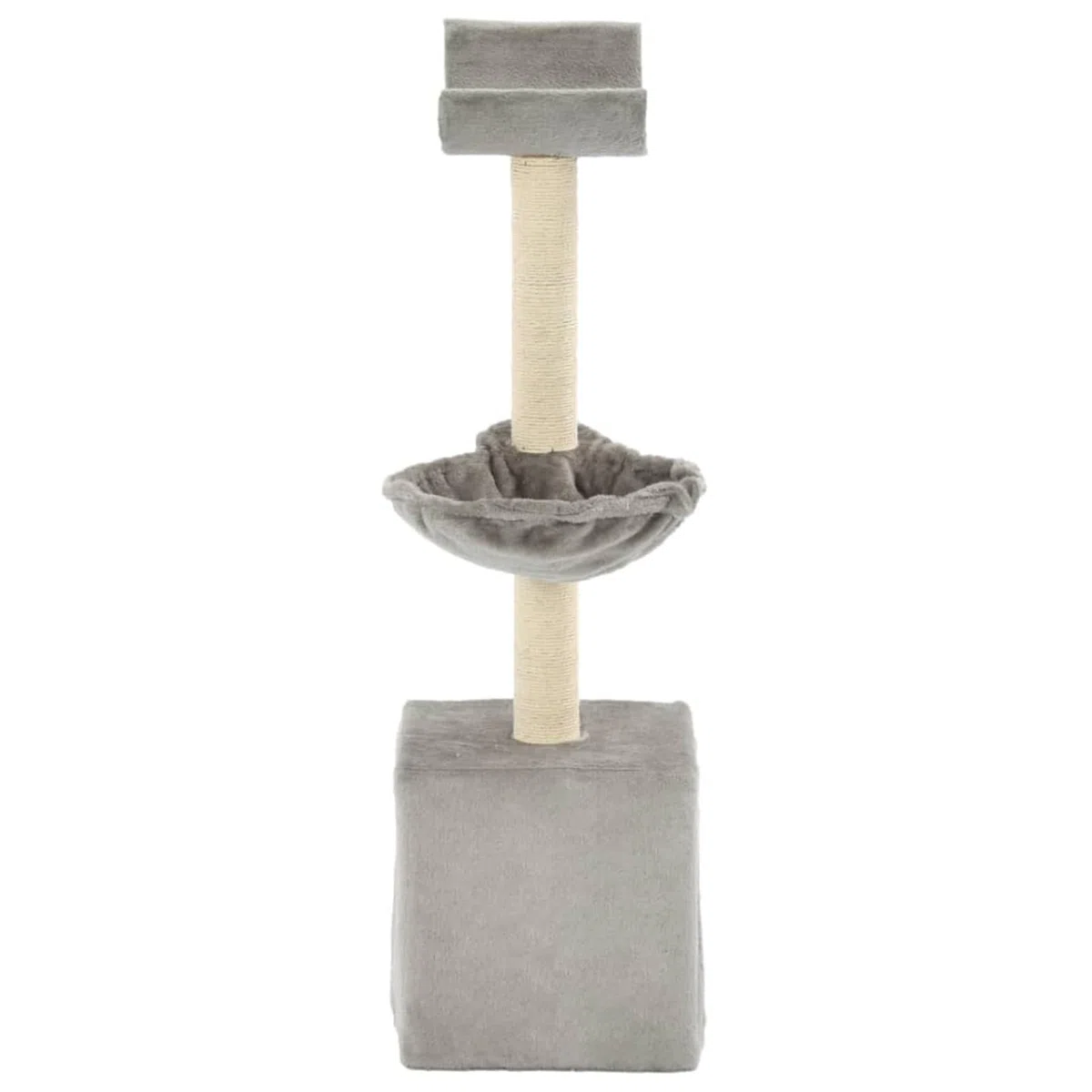 Rascador para Gatos con Poste de sisal, ZEYUAN Arbol para Gatos, Gatos Accesorios, Arranhador para Gatos, Arbol Rascador Gatos, 105 cm Gris