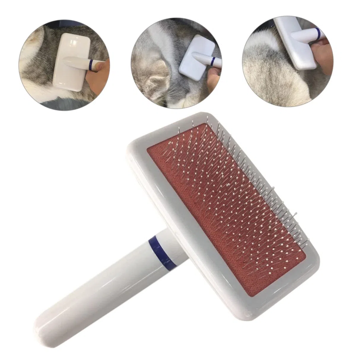 Toddmomy 4piezas Cepillo Profesional Para Mascotas Cepillo Quitapelos Para Perros y Gatos Diseño Compacto y Ligero Para Eliminar Pelo Suelto y Masajear La Piel Accesorios De Cuidado De