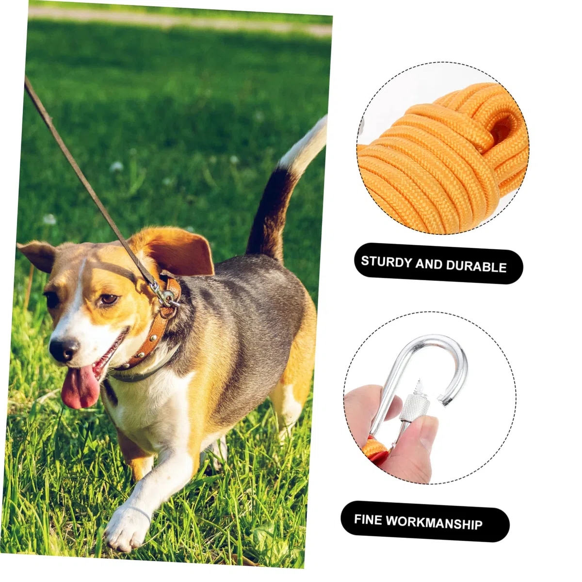 Toddmomy Cadena Resistente para Perros De Camping Cable De Nylon para Pasear Mascotas Equipo De Acampada para Correr Perros Al Aire