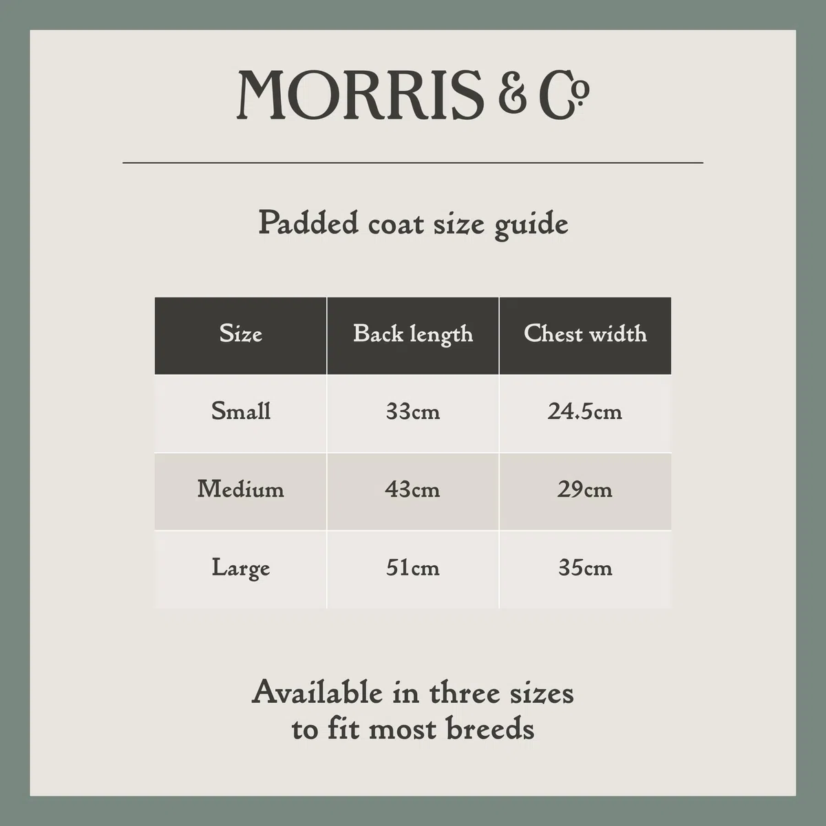 Rosewood x Morris & Co. Acanthus - Abrigo Acolchado para Perro, Talla L, Chaqueta de Invierno Acolchada cálida de Lujo para Perros, Ajuste Ajustable, Estampado Elegante, Abrigo cómodo para Perros
