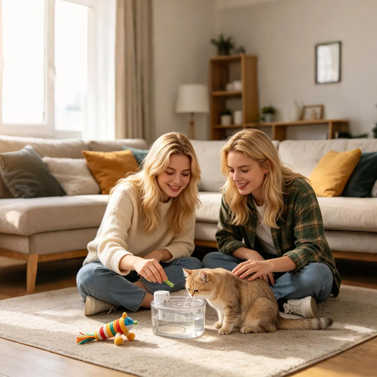 Fuentes para Gatos Dispensador Silencioso Recargable con Sensor 3L | Fuente de Agua Inalámbrica Gatos Bebedero de Mesa y Escritorio, Cachorros, , Perros y Mascotas de Interior