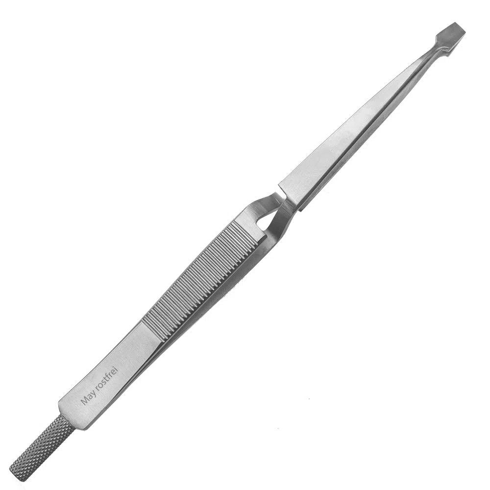 May – Juego de 6 Pinzas para garrapatas para Perros y Gatos – Pinzas para garrapatas – Pinzas para Quitar garrapatas – Punta en ángulo – Modelo Extra Largo – Acero Inoxidable