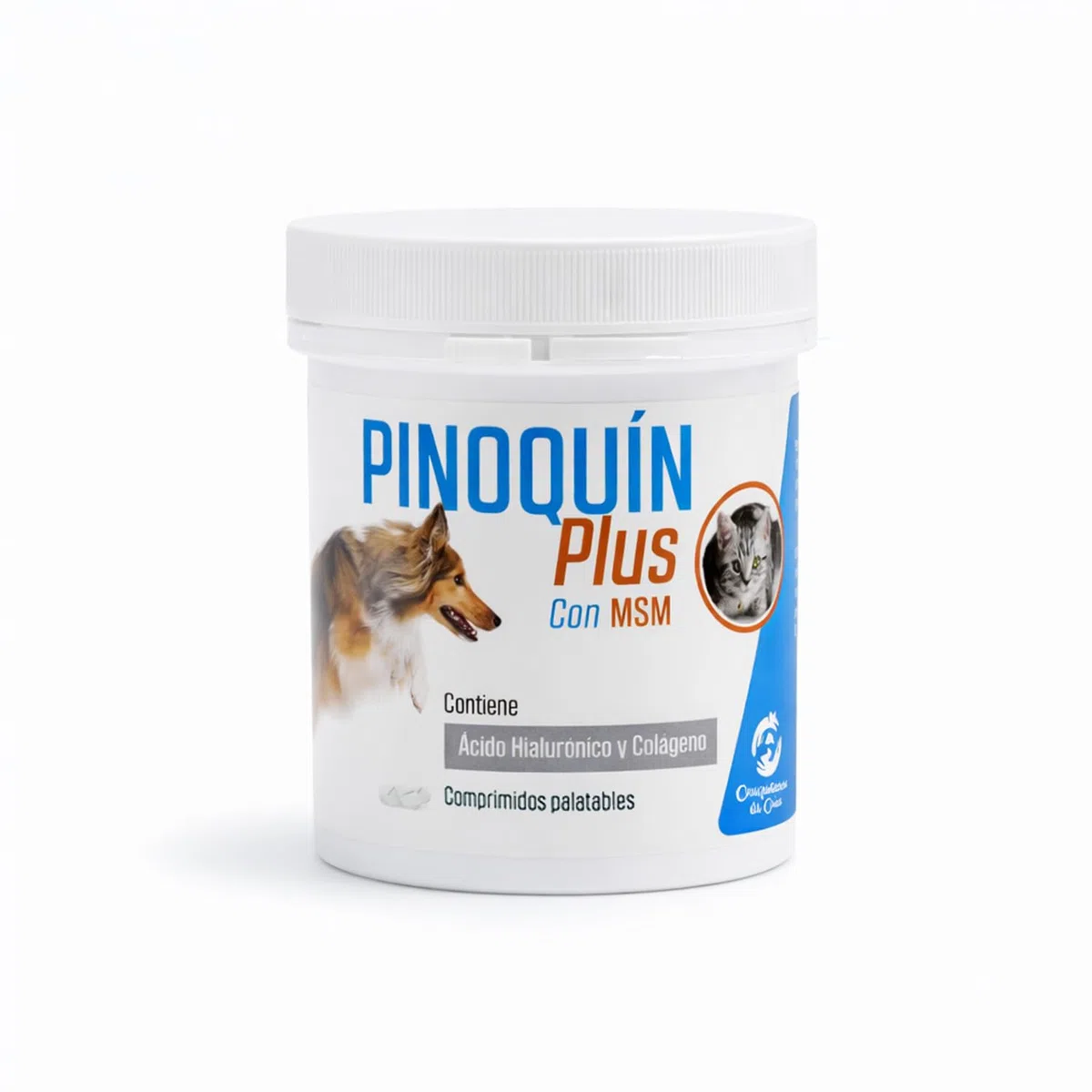 Laboratorios Pino Pinoquin Plus Condroprotector para Perros y Gatos con MSM, Glucosamina, Condroitina, Colágeno y Ácido Hialurónico, Apoyo Articular 160 Comprimidos