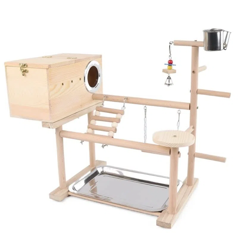 Percha para pájaros Soporte de Juego for Loros, Nido cálido, pájaro, Escalera Escalada, peonía, fénix Negro, Periquito, Juguetes Entrenamiento